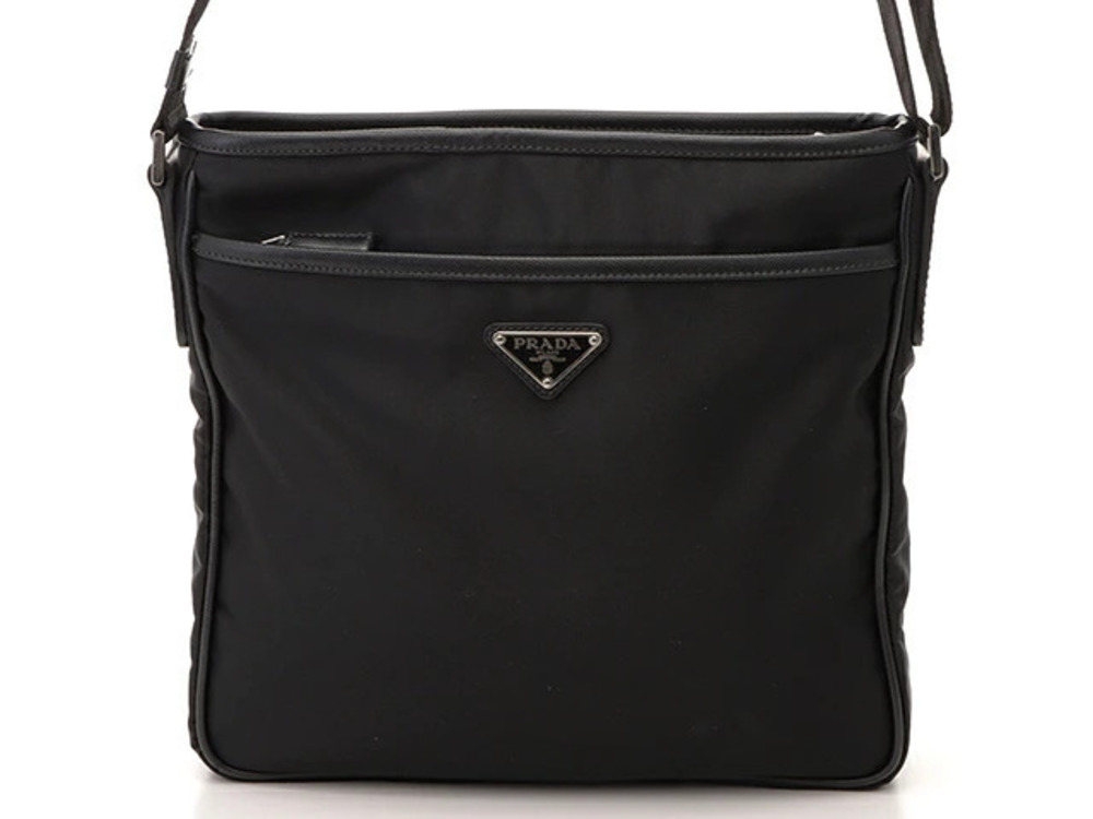 Prada Hobo Bag Black Saffiano Leather